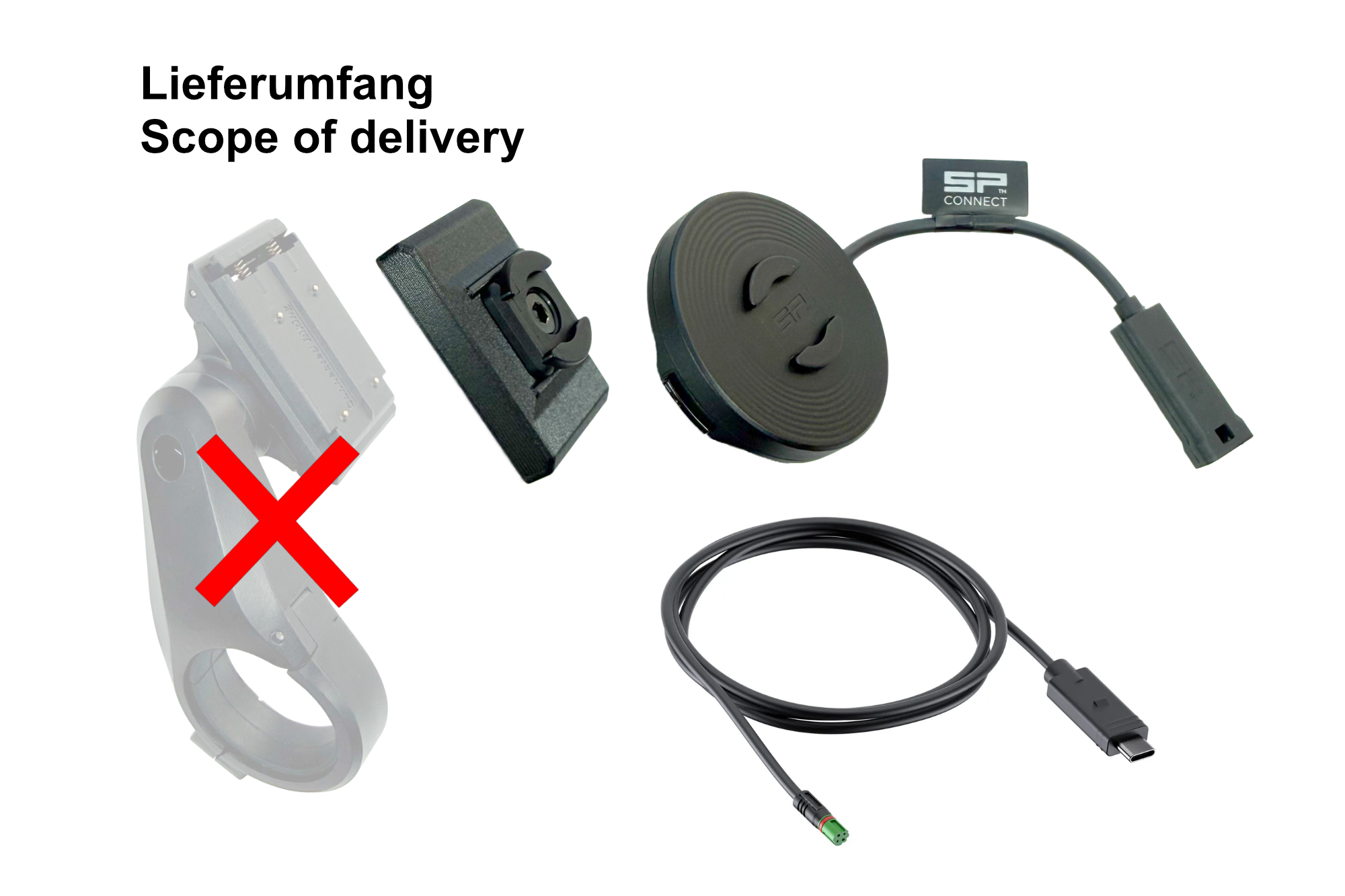 Adapter SP-Connect Smart mit Lader Lieferumfang